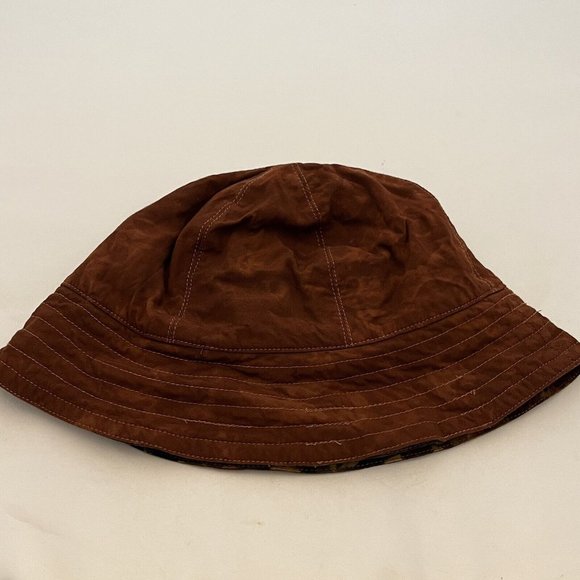 Lost River Clothing Company Reversible Fall Leaf Print Bucket Hat Y2K Inspired - Picture 6 of 14
